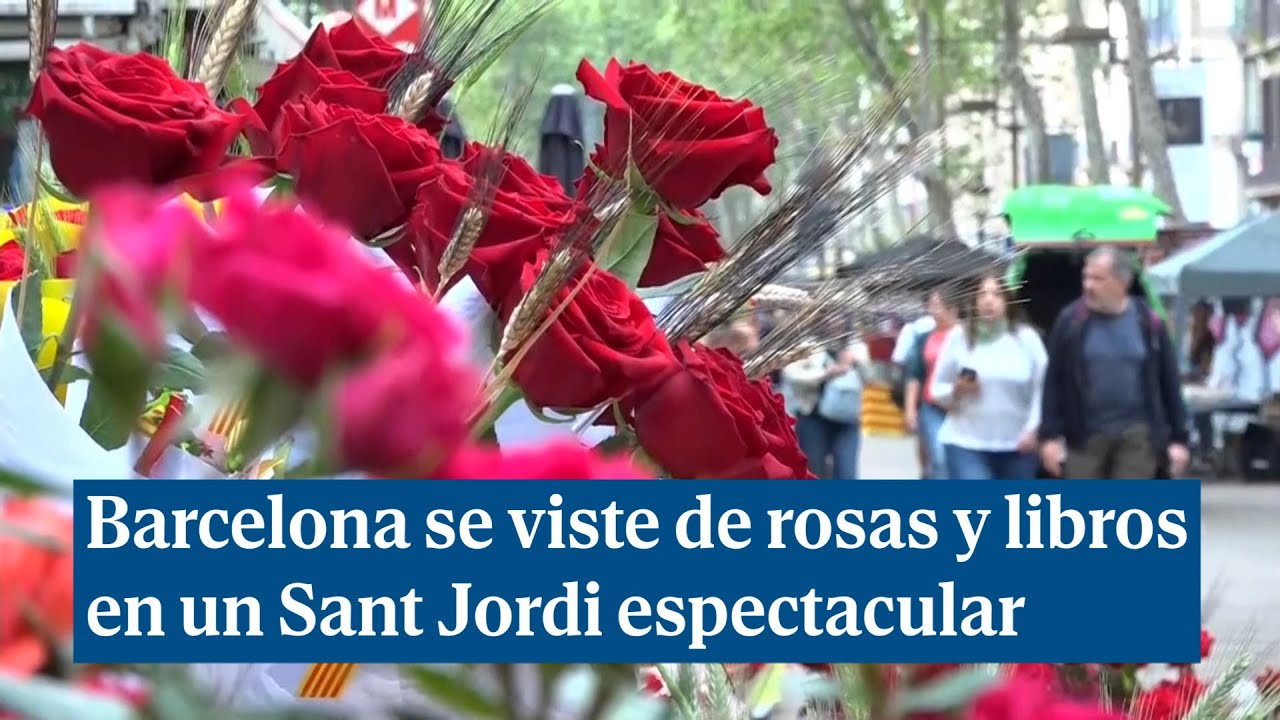 El Día de Sant Jordi en Barcelona: Libros y Rosas para Todos