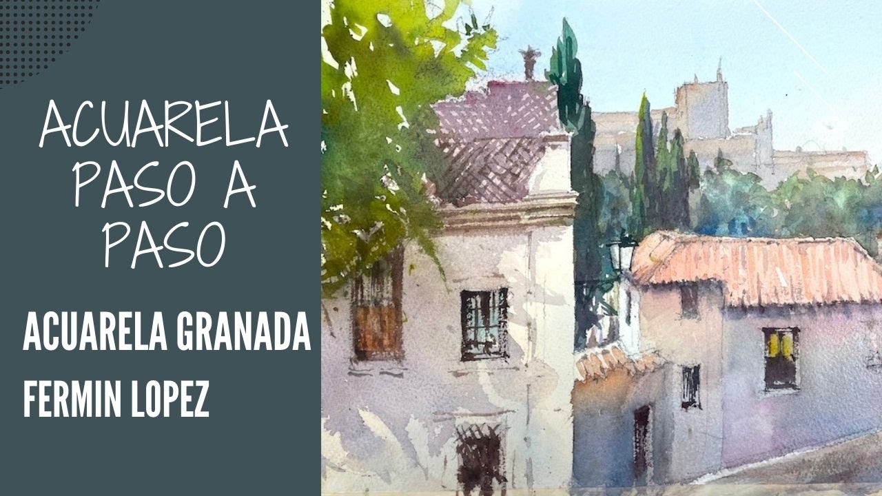 Descubre la Belleza de la Sierra de Granada en Acuarela: Paisajes Pintorescos en Colores Suaves