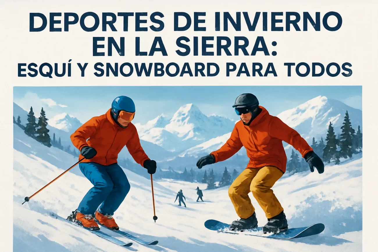 Deportes de Invierno en la Sierra: Guía Completa de Esquí y Snowboard para Todos